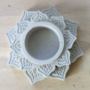 Handmade Cement Tea Light Holder